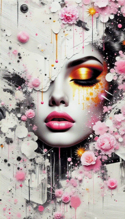 Face in the Wall  - Diamond Painting