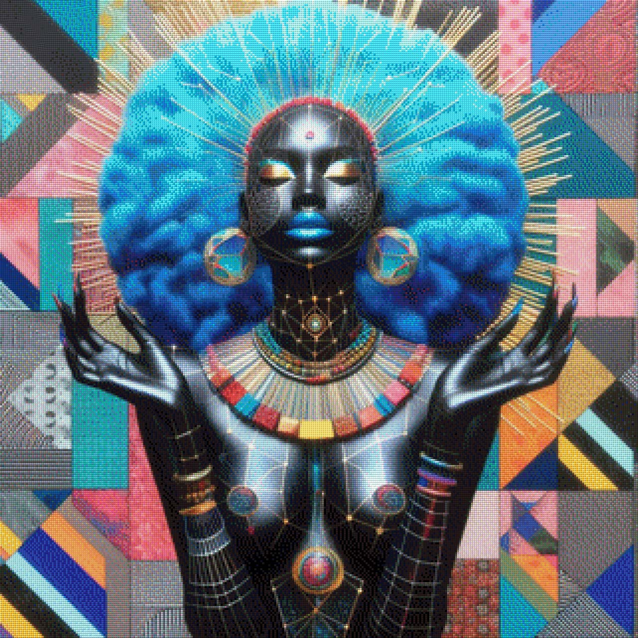 Blue Hair - Diamond Painting
