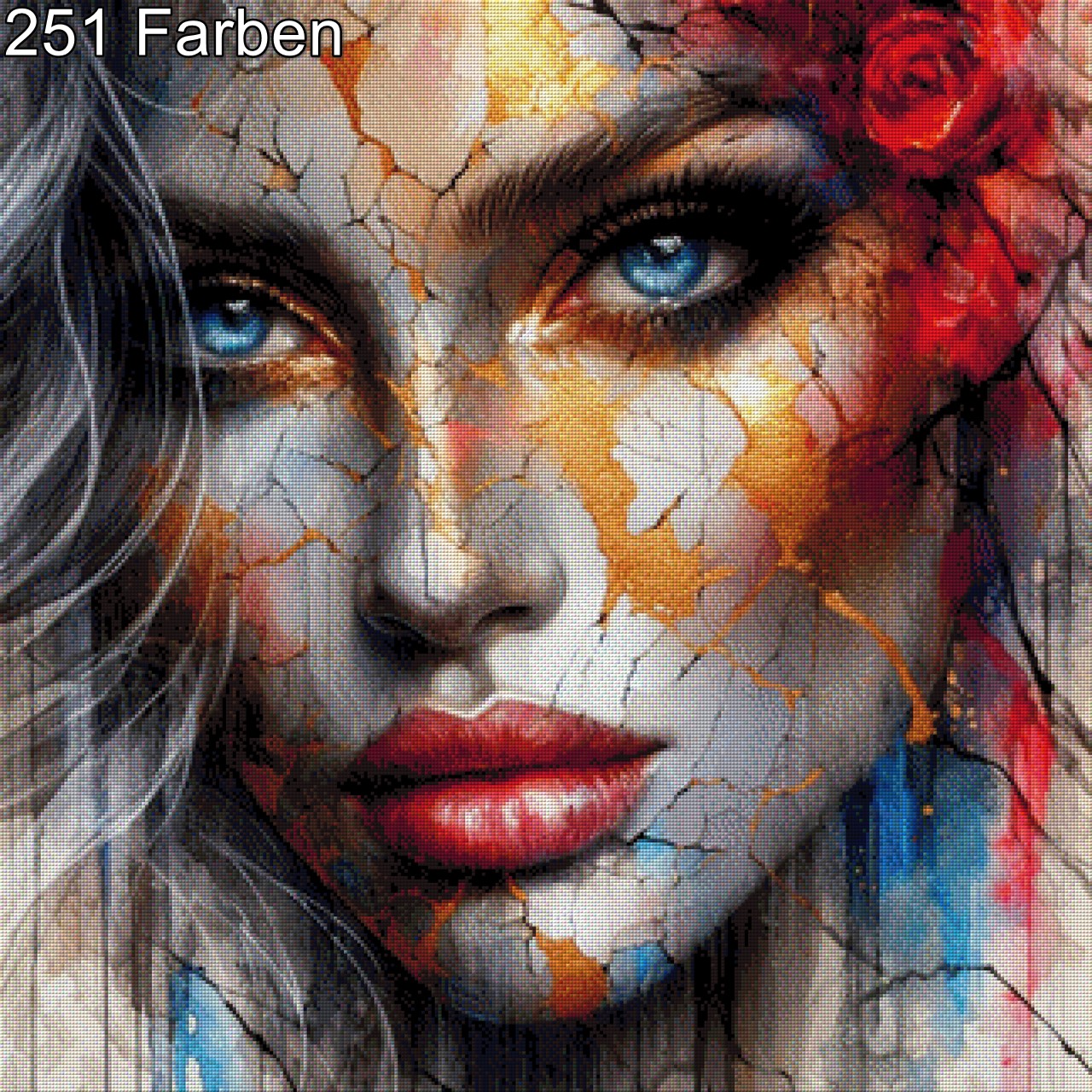 Scarlet Fracture - Diamond Painting
