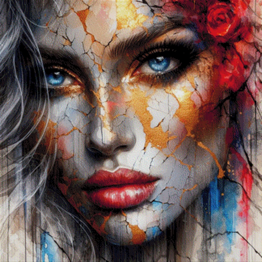 Scarlet Fracture - Diamond Painting