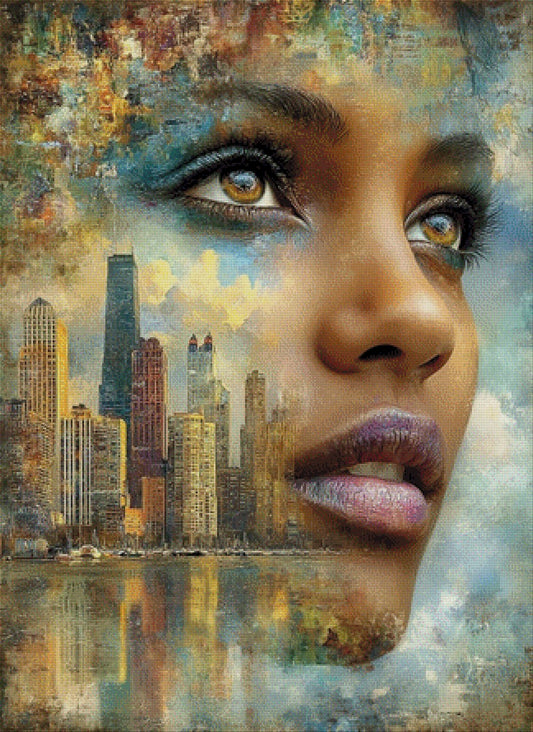 Skyline Muse - Diamond Painting