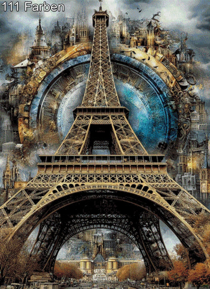 Eiffelturm der Moderne - Diamond Painting