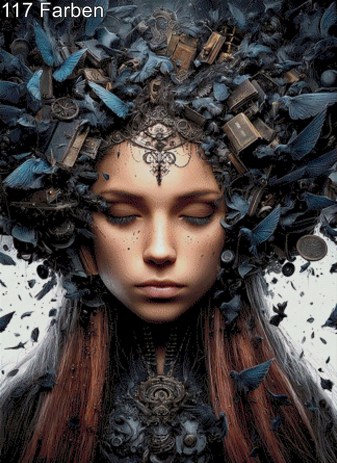 Diamond Painting frau abstrakt