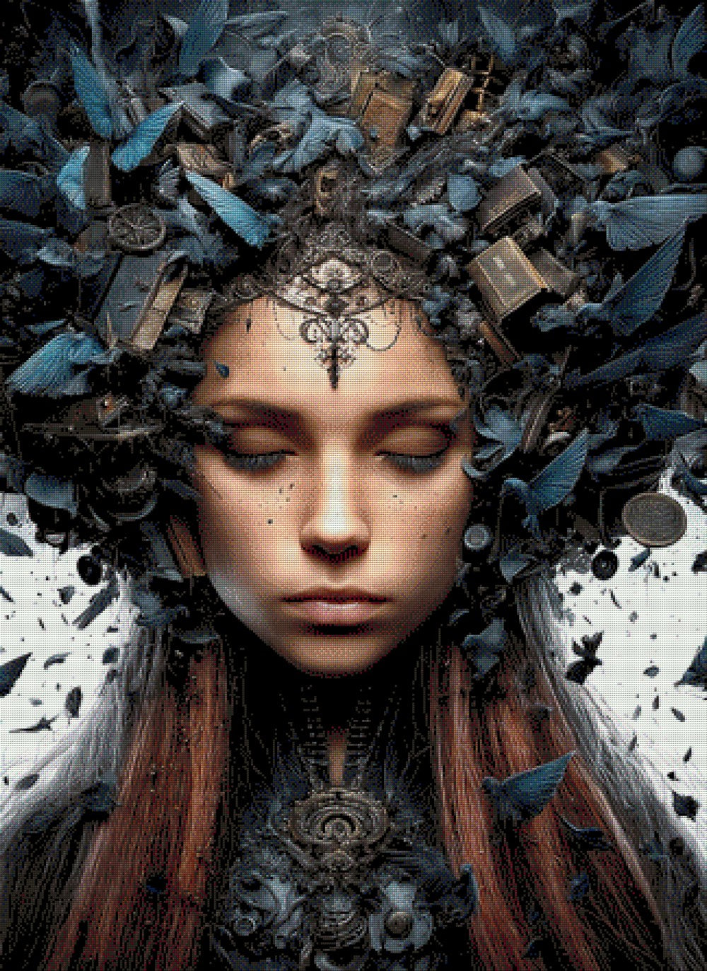 Diamond Painting frau abstrakt