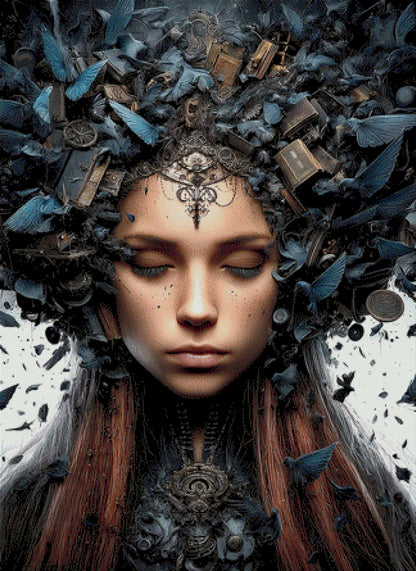 Diamond Painting frau abstrakt