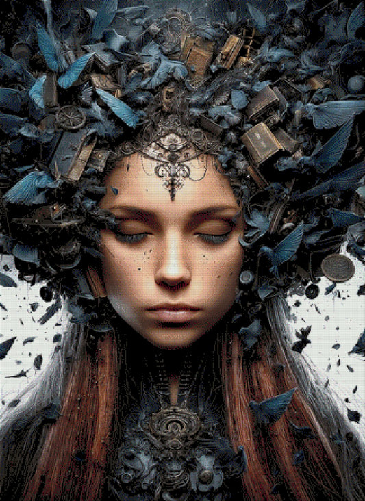 Diamond Painting frau abstrakt