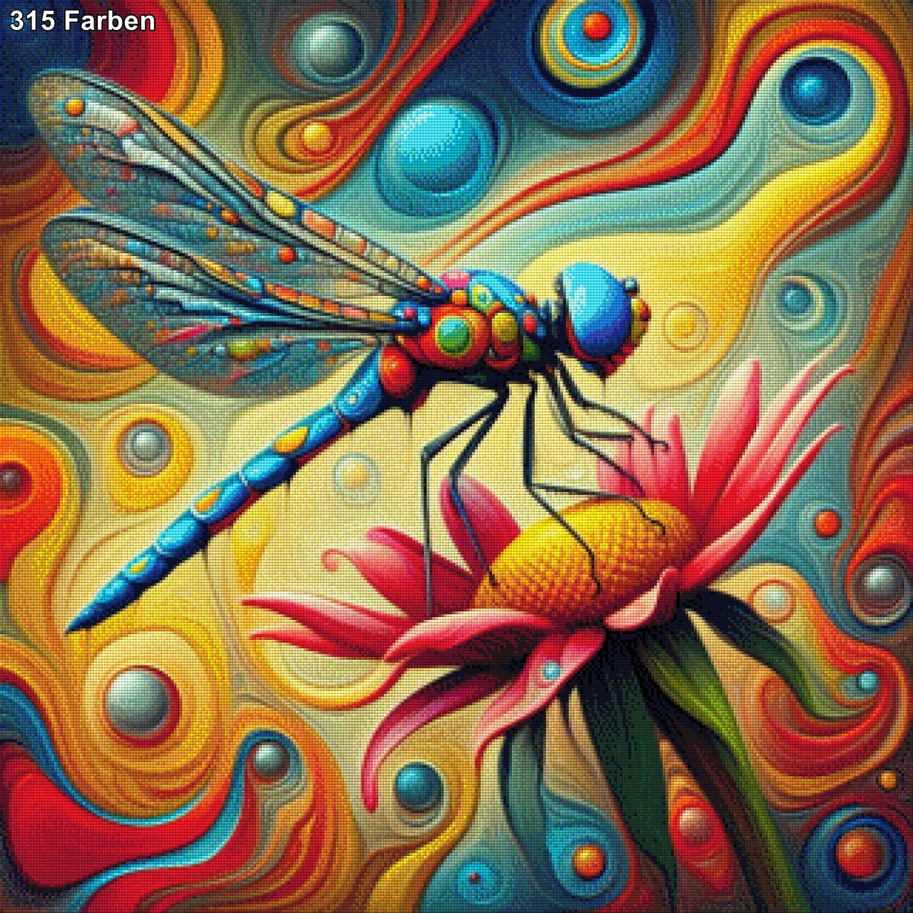 Die Libelle - Diamond Painting