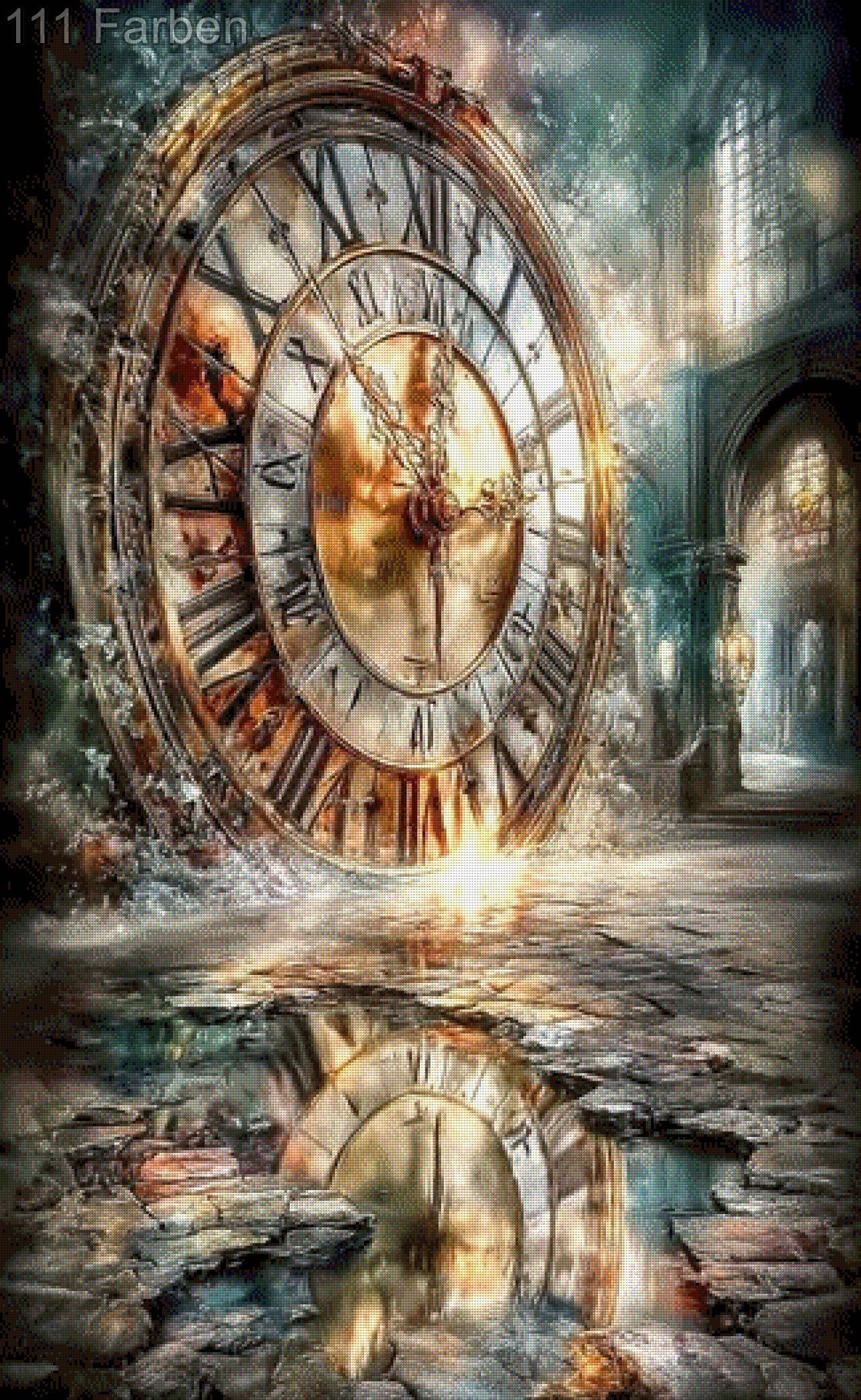5D Diamond Painting - Zeitportal