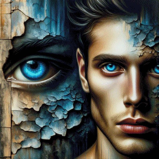Mann Abstrakt - Diamond Painting