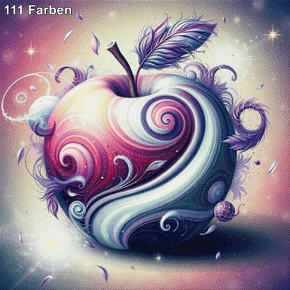 Apfel Abstrakt - Diamond Painting