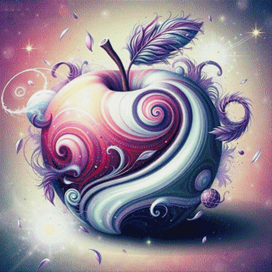 Apfel Abstrakt - Diamond Painting