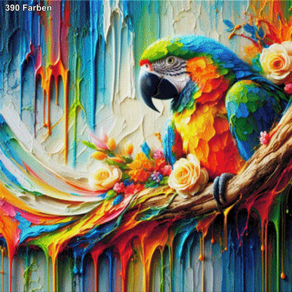 Papagei Bunt - Diamond Painting
