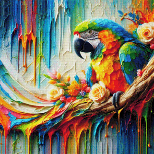 Papagei Bunt - Diamond Painting