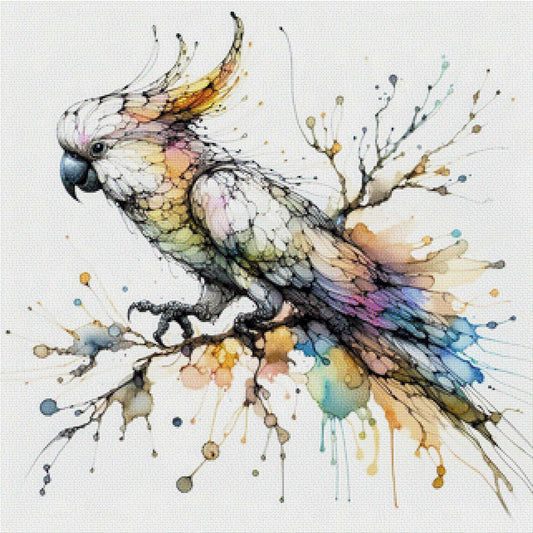 Papagei Aquarell - Diamond Painting