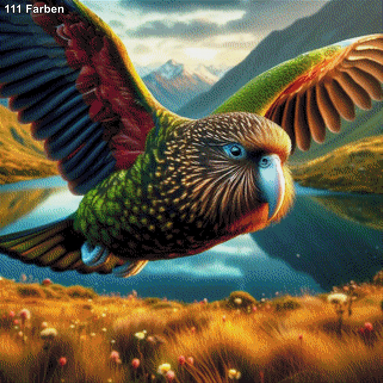 Kakapo Papagei - Diamond Painting