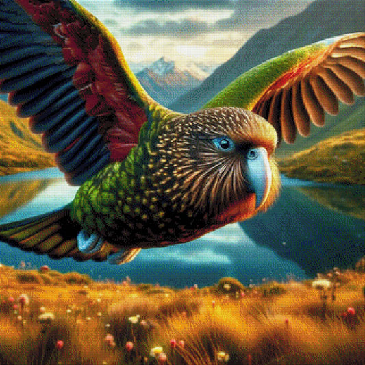 Kakapo Papagei - Diamond Painting