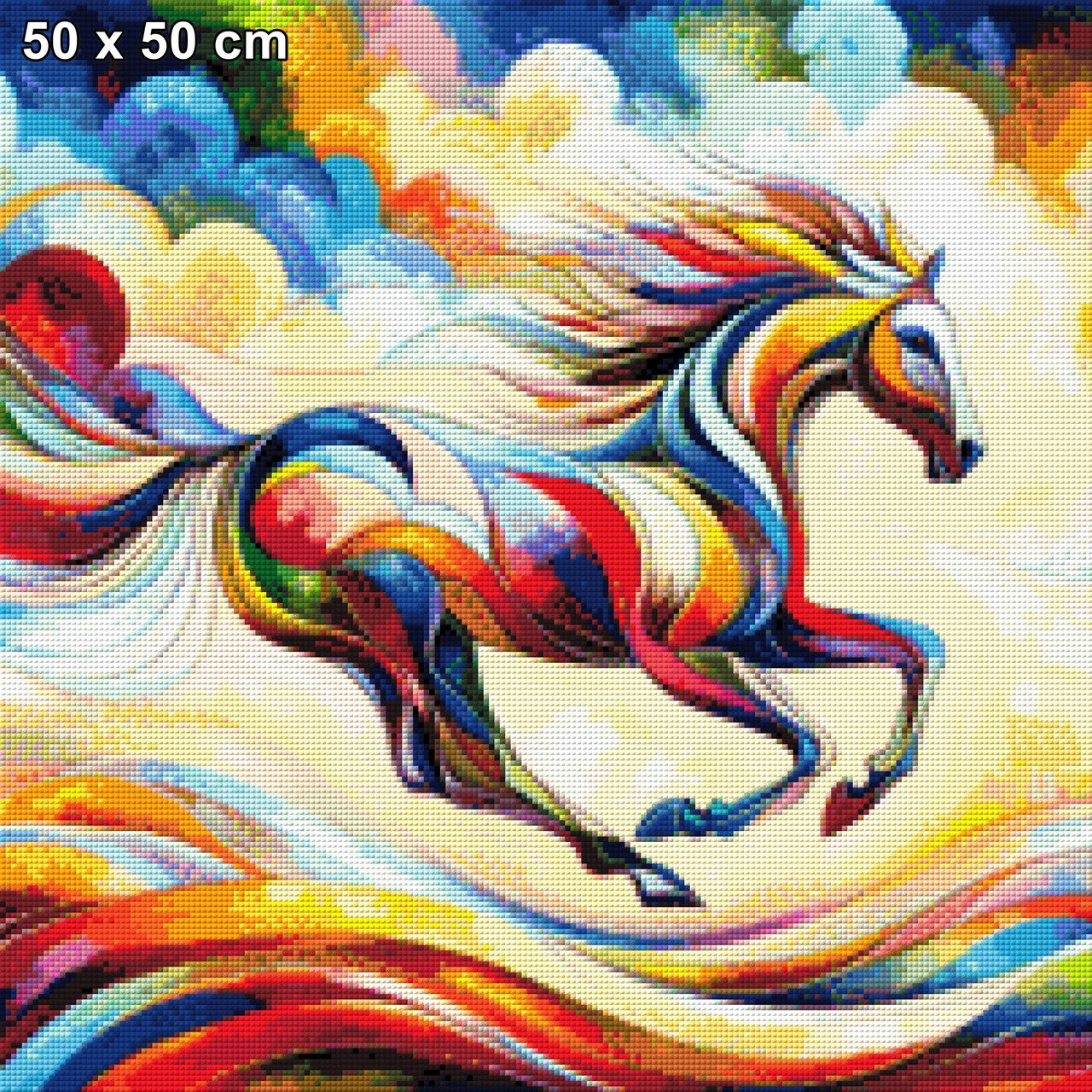 Pferd Bunt - Diamond Painting