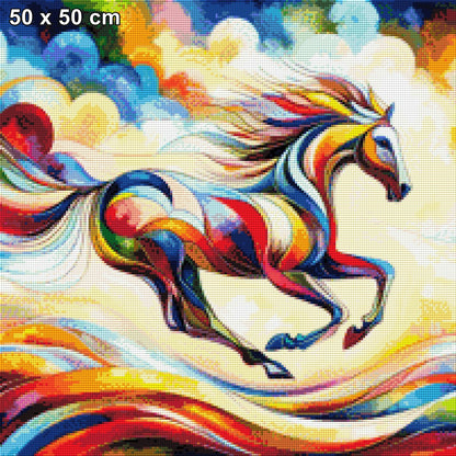 Pferd Bunt - Diamond Painting