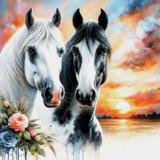 Balou & Toffee Pferdefreunde - Diamond Painting
