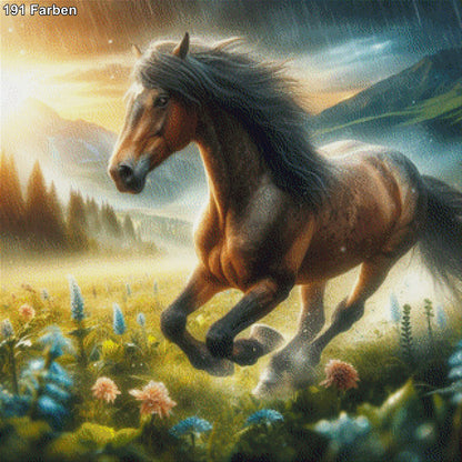 Running Horse - Diamond Painting