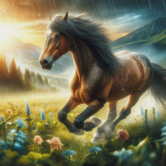 Running Horse - Diamond Painting
