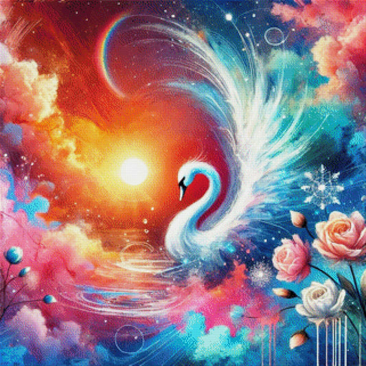 Rainbow Schwan - Diamond Painting