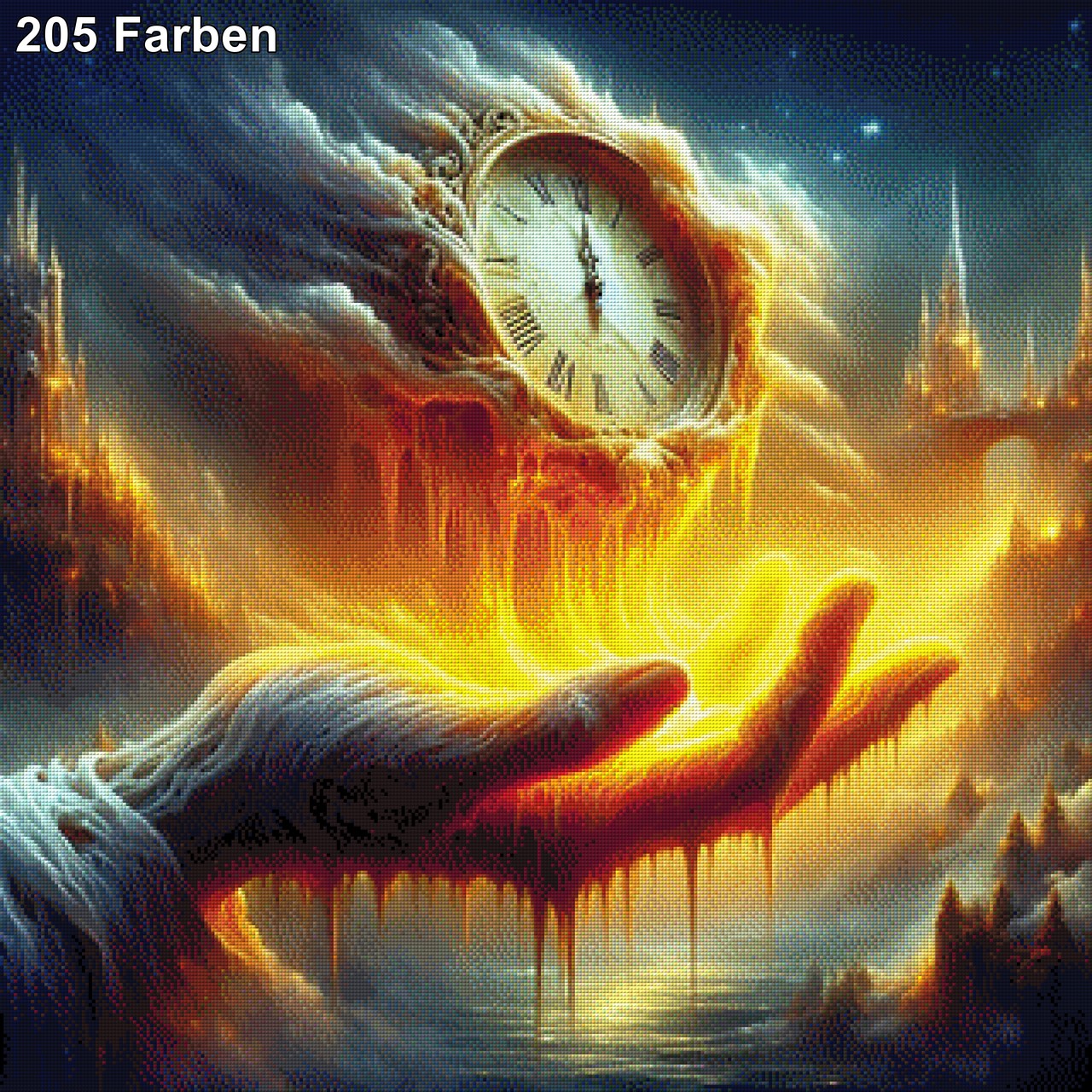 Die Zeit verrinnt - Diamond Painting