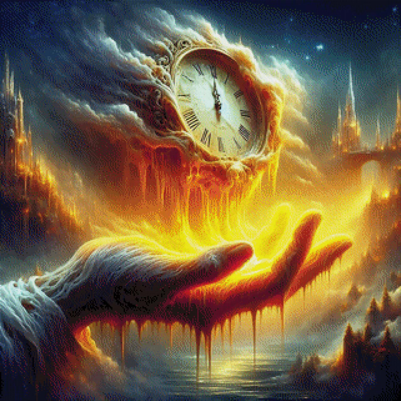 Die Zeit verrinnt - Diamond Painting