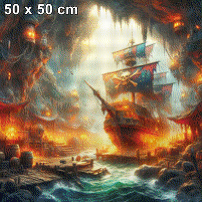 Piratenschiff - Diamond Painting