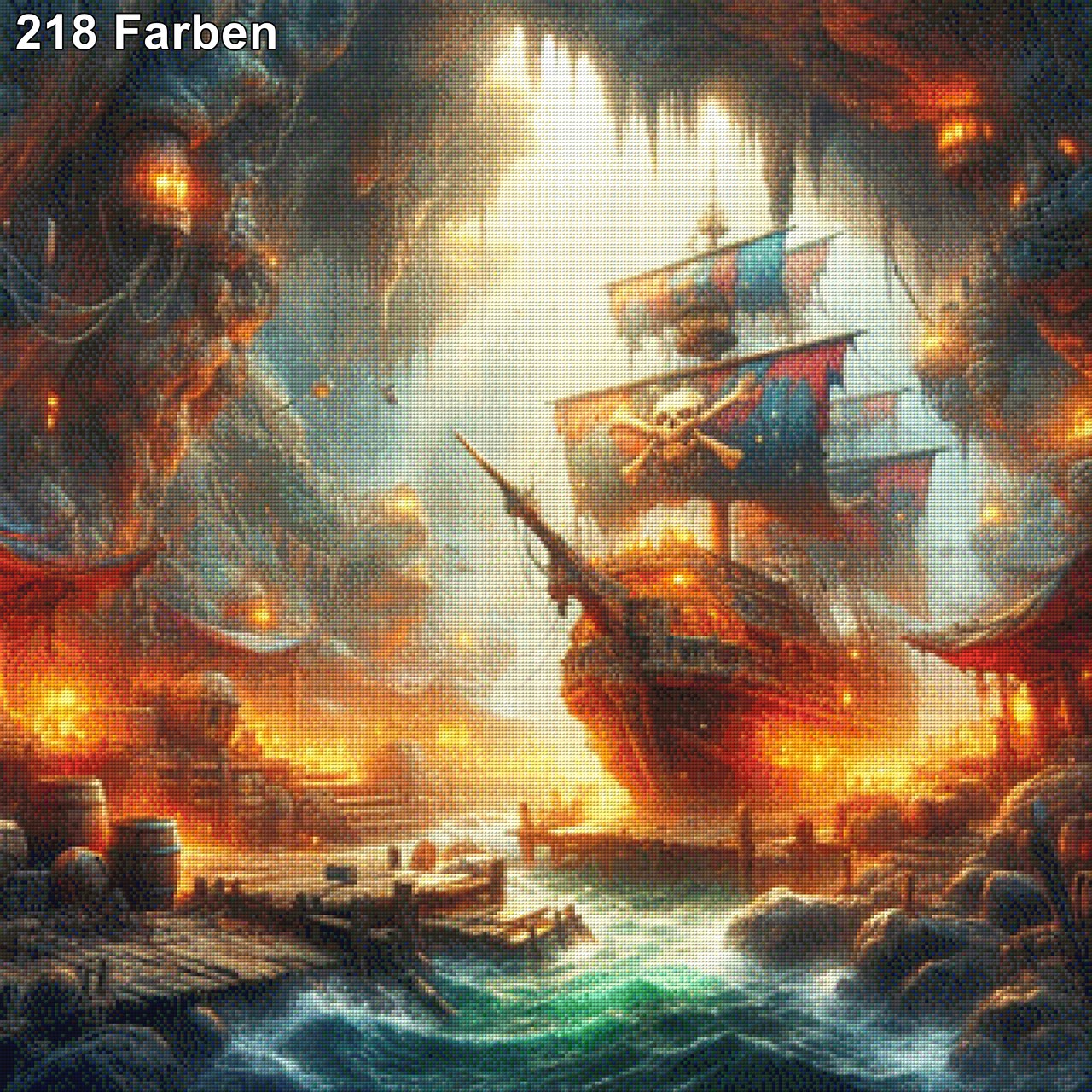 Piratenschiff - Diamond Painting