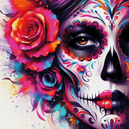 Maria Dia de los Muertos - Diamond Painting