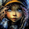 Raven Girl - Diamond Painting