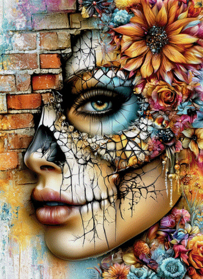 5D Diamond Painting - Fassade der Seele