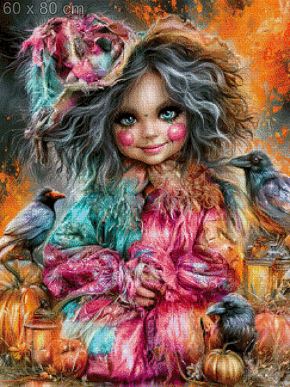 5D Diamond Painting - Pumpkin Witch