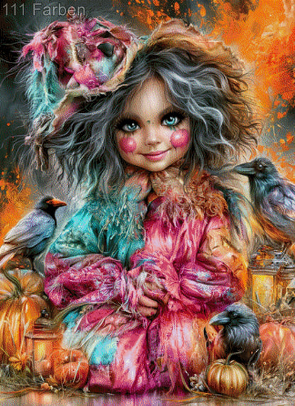 5D Diamond Painting - Pumpkin Witch
