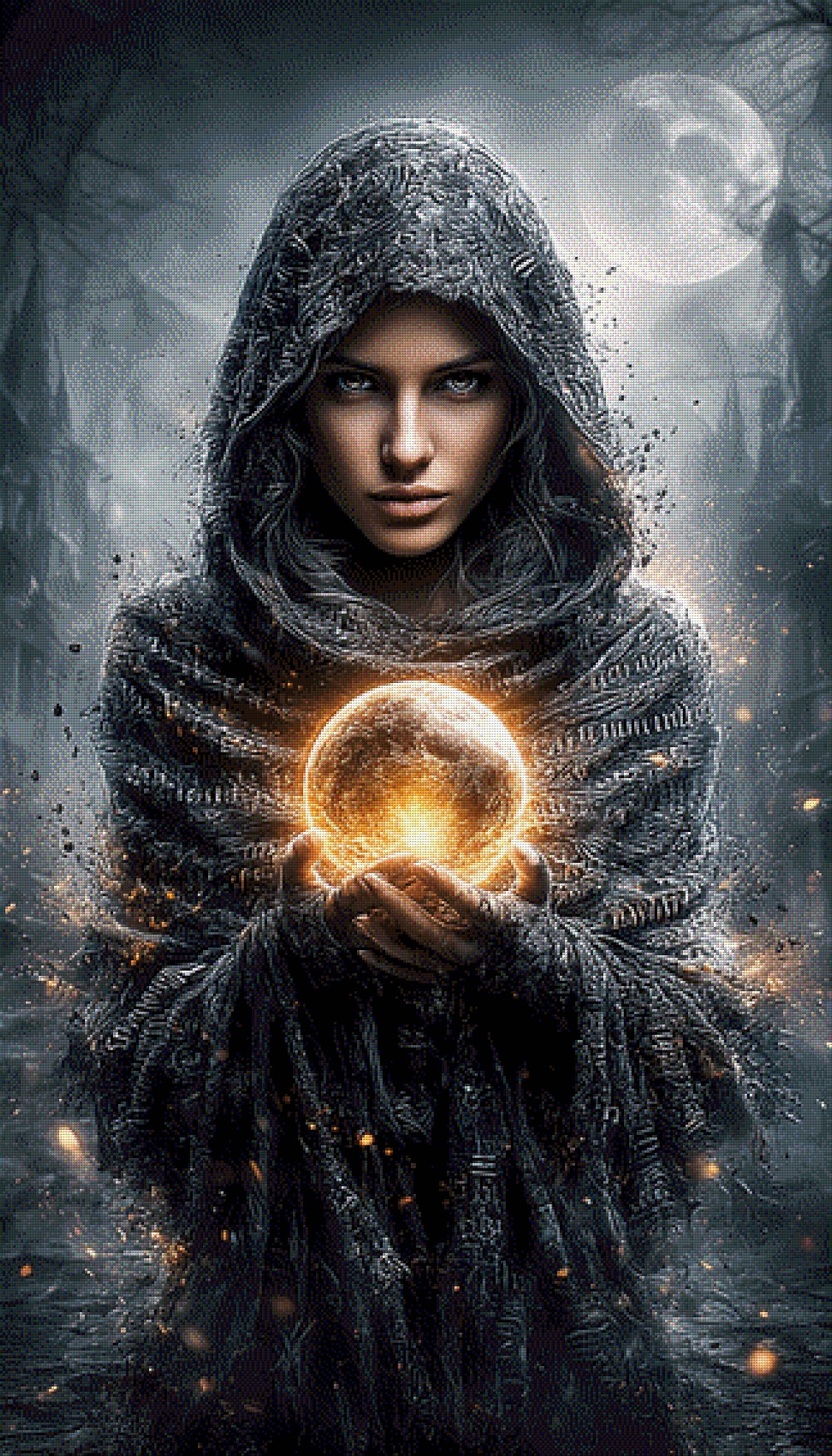 5D Diamond Painting - Die Schattenhexe