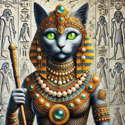 Ägyptische Katze - Diamond Painting