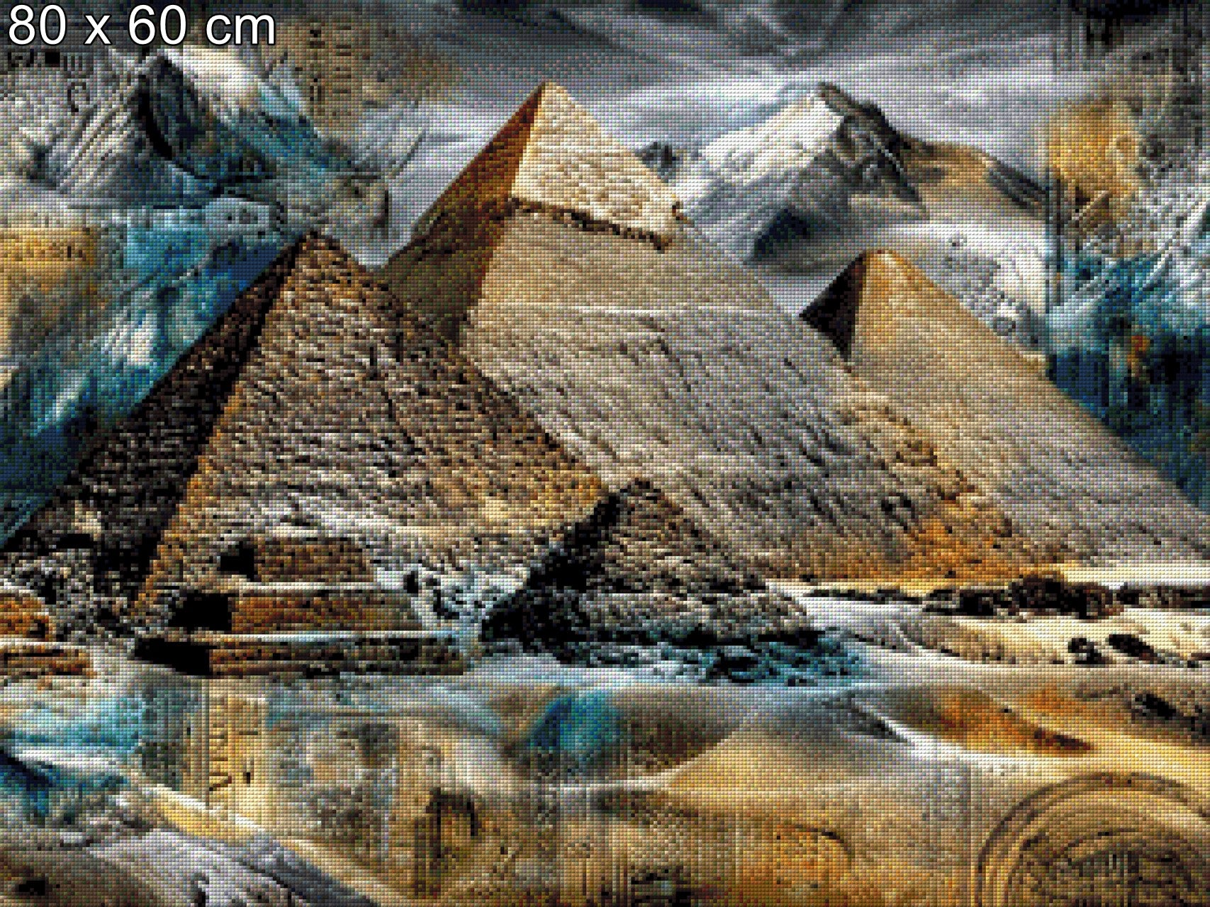 Pyramiden der Moderne - Diamond Painting