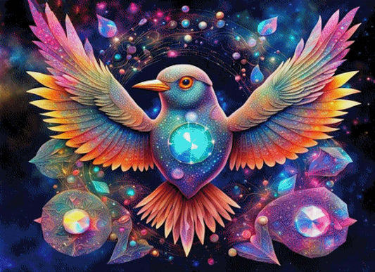 Bunter Vogel - Diamond Painting