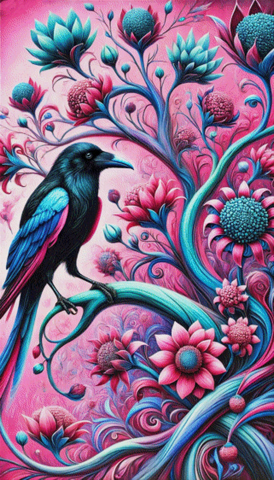 Bunter Rabe - Diamond Painting