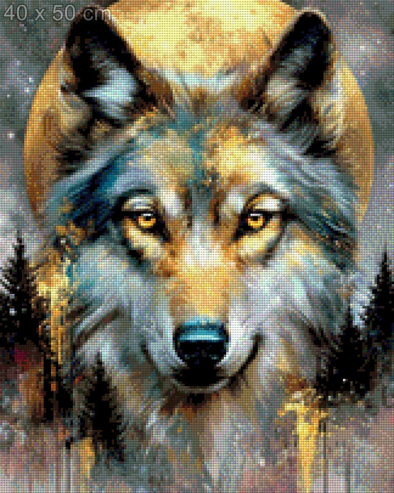 5D Diamond Painting - Mondwächter