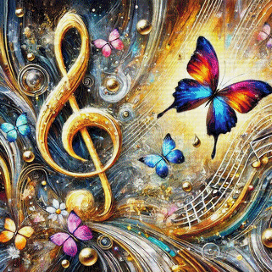 Notenschlüssel - Diamond Painting