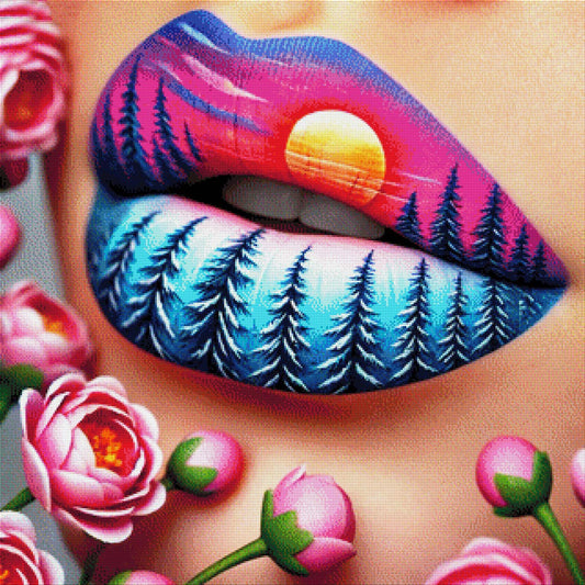 Crazy Lips - Diamond Painting