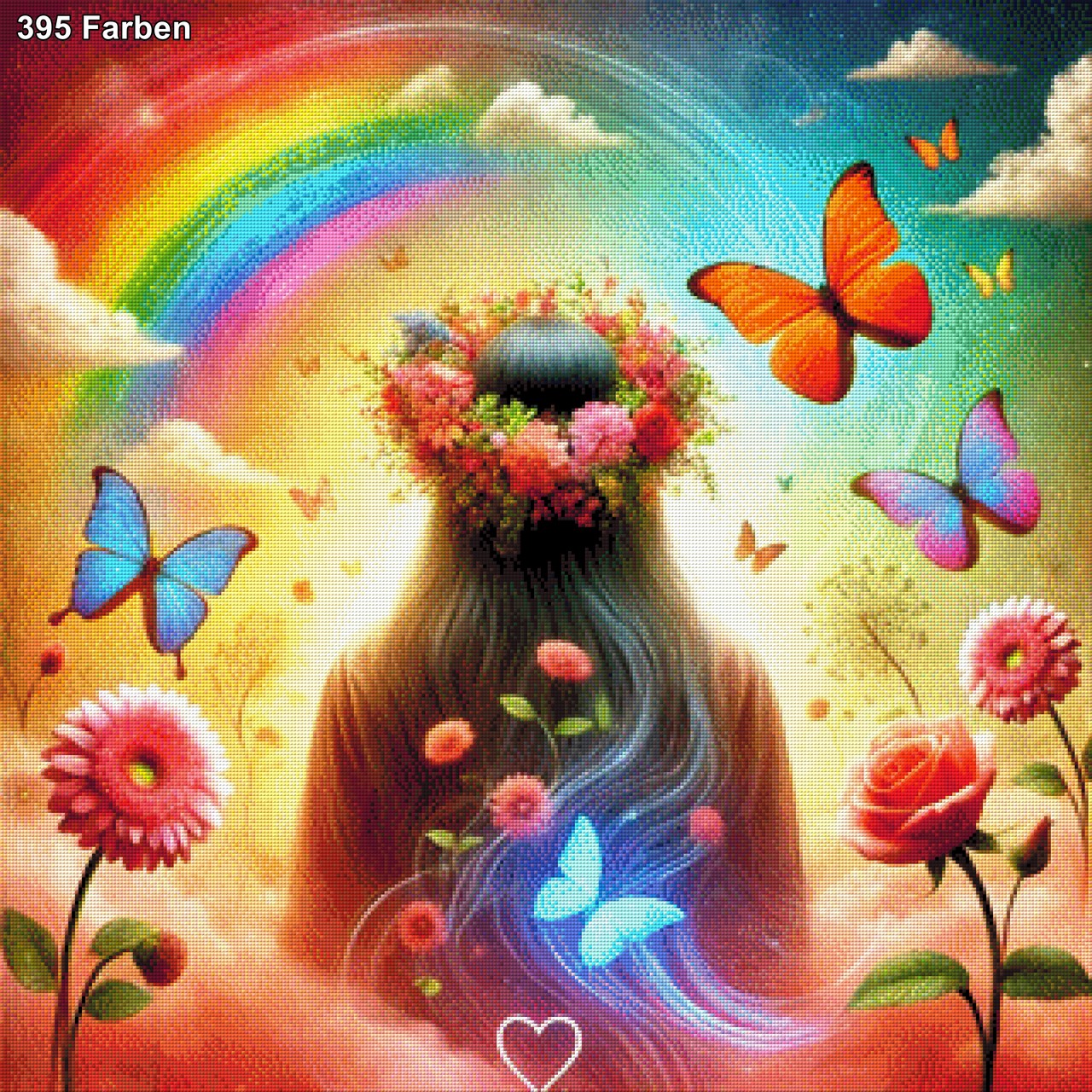 Rainbow Girl - Diamond Painting
