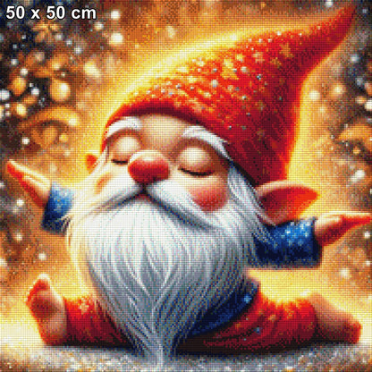 Wichtel Nisse übt Yoga - Diamond Painting