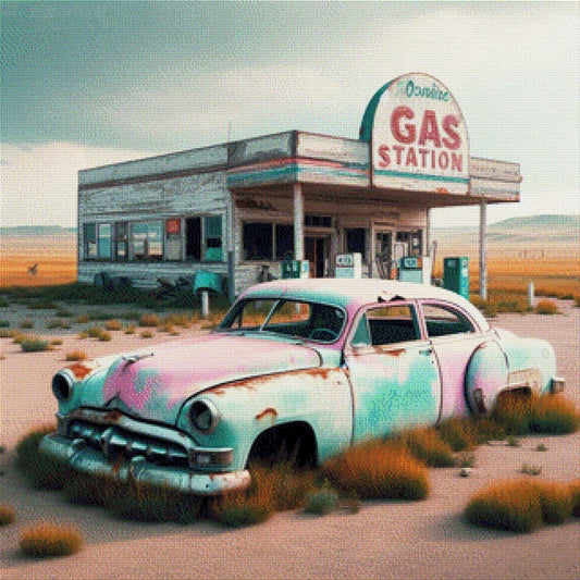 Nostalgie Car - Diamond Painting