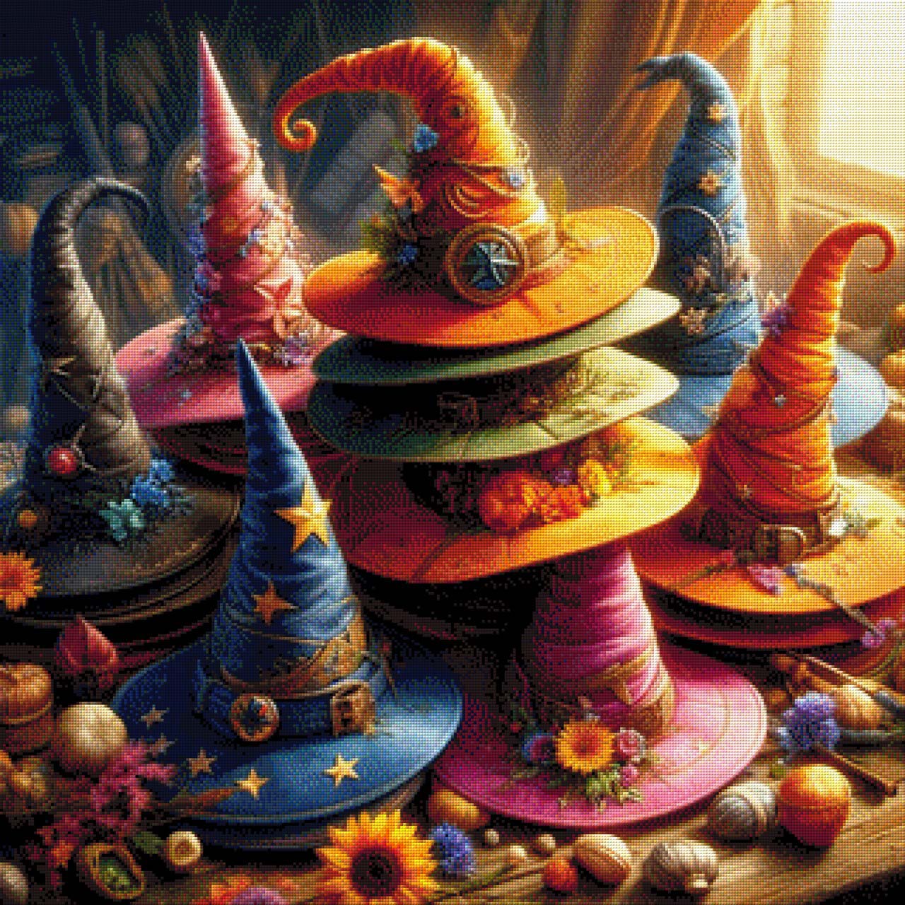 Zauberhüte - Diamond Painting