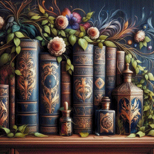 Bücherparadies - Diamond Painting