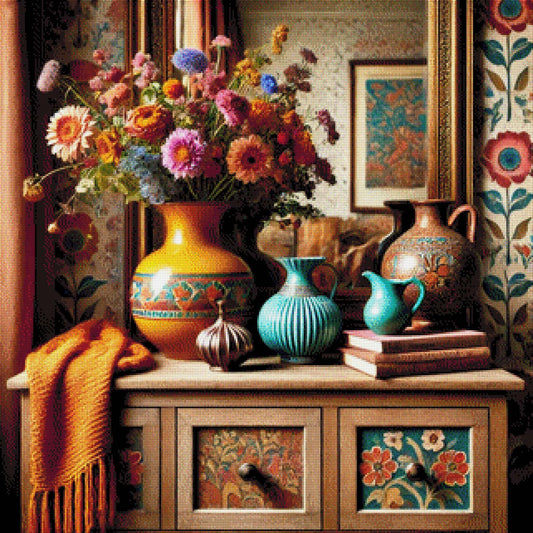 Retro Kommode - Diamond Painting