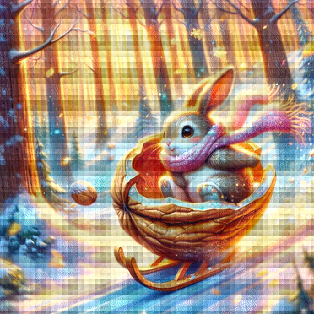 Walnussflitzer - Diamond Painting